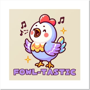 Singing chicken Posters and Art